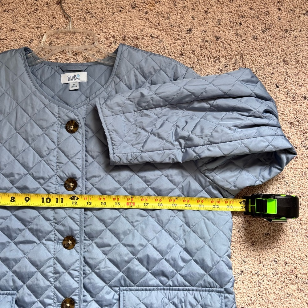 Croft & Barrow Women’s Light Blue Quilted Puffer Jacket size XL - Picture 6 of 9